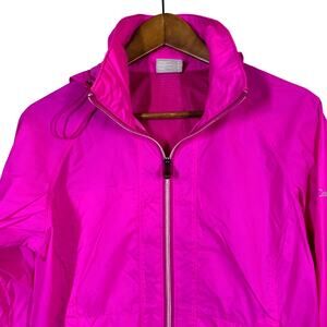 Columbia Hot Pink Omni Shield Windbreaker Hooded Long Sleeve Full Zip - S